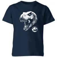 Jurassic Park T Rex Kids' T-Shirt - Navy - undefined undefined