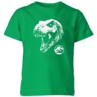 Jurassic Park T Rex Kids' T-Shirt - Green - undefined undefined
