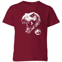 Jurassic Park T Rex Kids' T-Shirt - Burgundy - undefined undefined