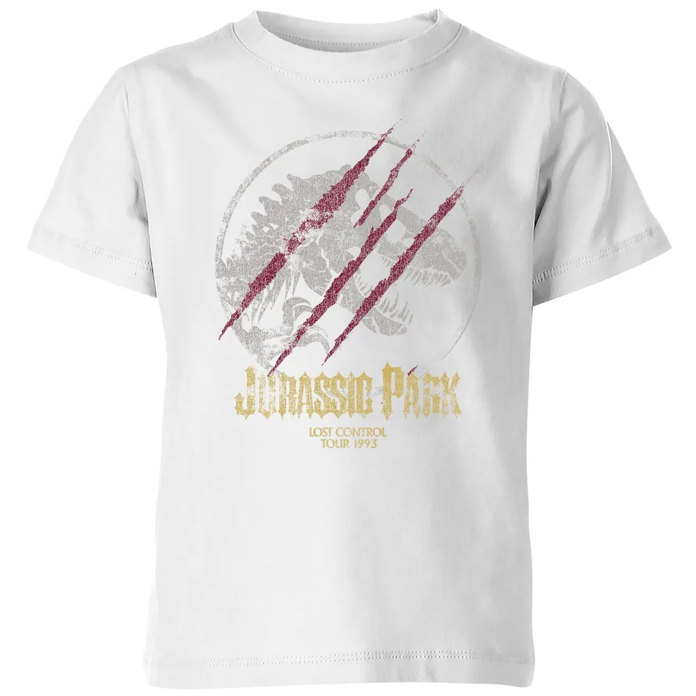 Jurassic Park Lost Control Kids' T-Shirt - White - 3-4 Years Image 1