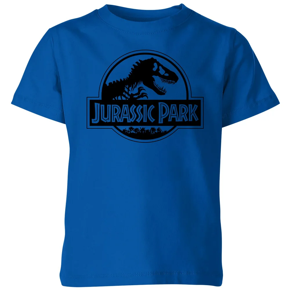 Jurassic Park Logo Kids' T-Shirt - Blue - 3-4 Years Image 1