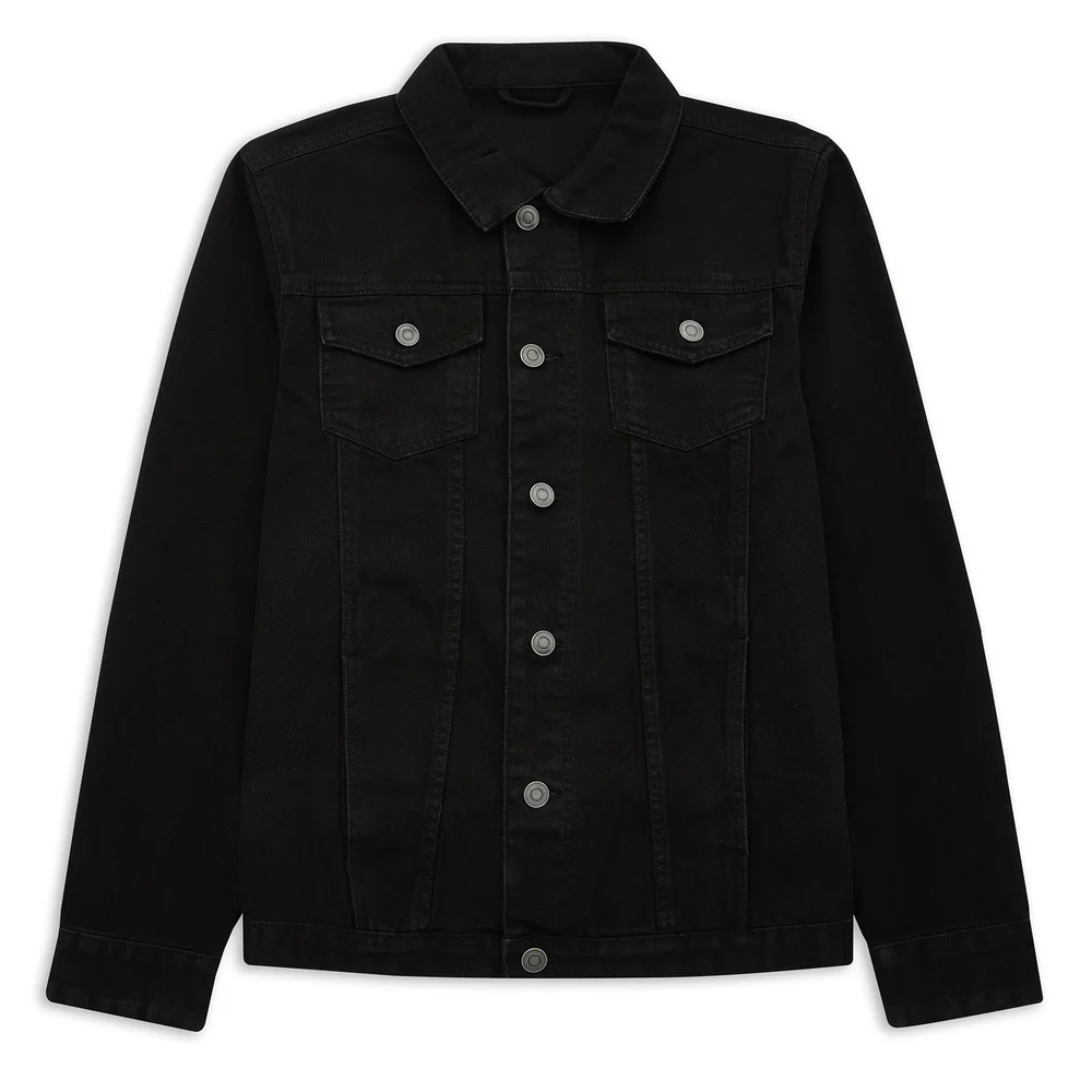 E.T. The Extra-Terrestrial X Ghoulish Denim Jacket - Black - S Image 1