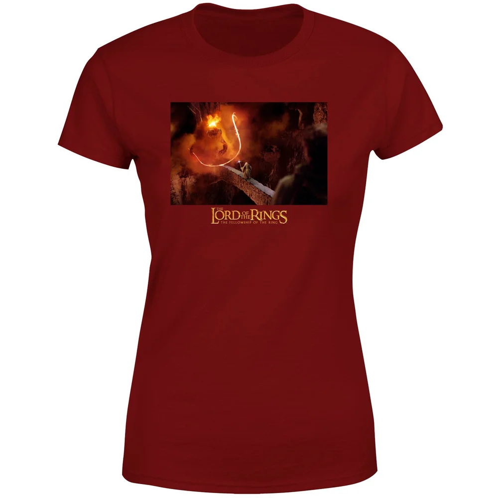Lord Of The Rings You Shall Not Pass Women's T-Shirt - Burgundy - XS Image 1