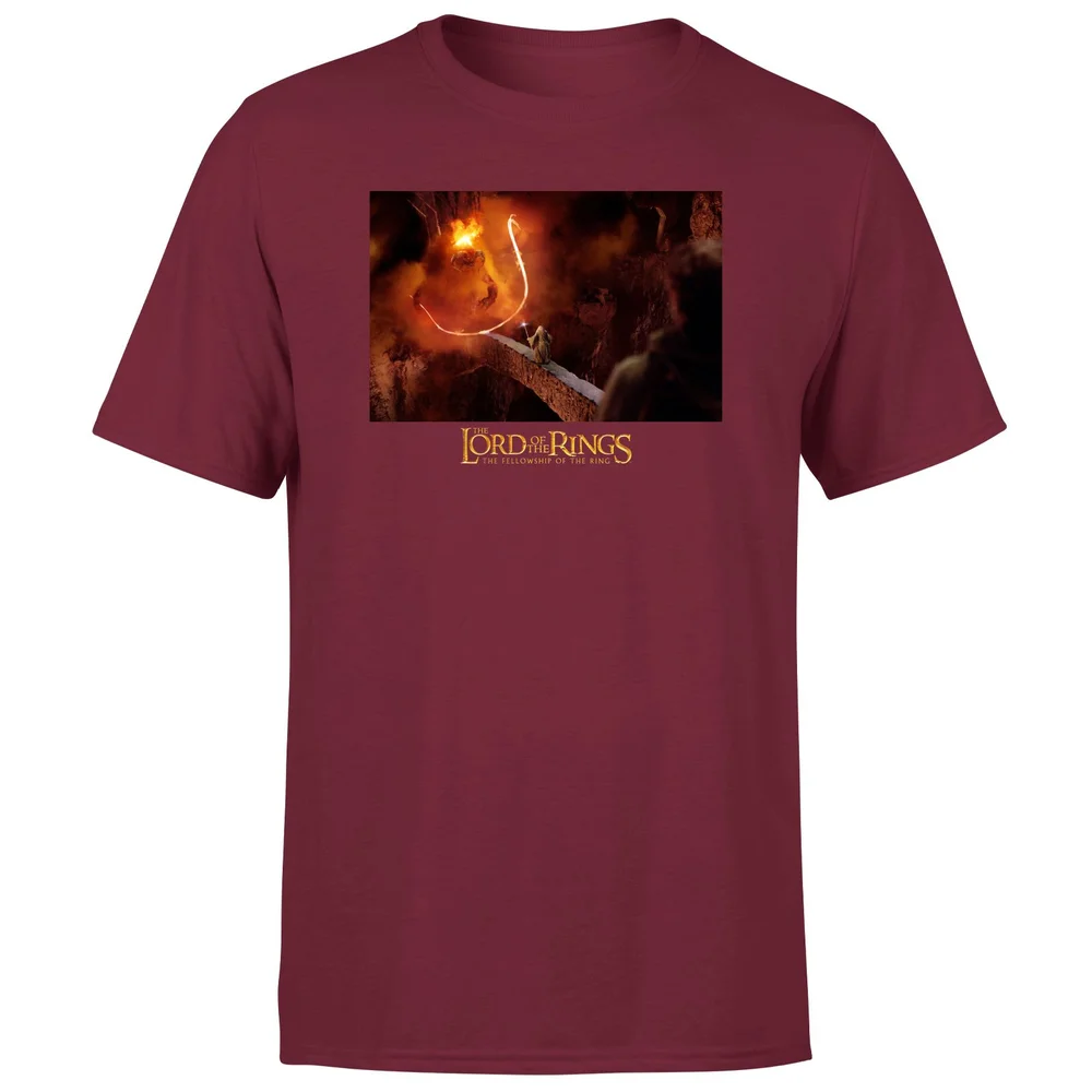 Lord Of The Rings You Shall Not Pass Men's T-Shirt - Burgundy - S Image 1