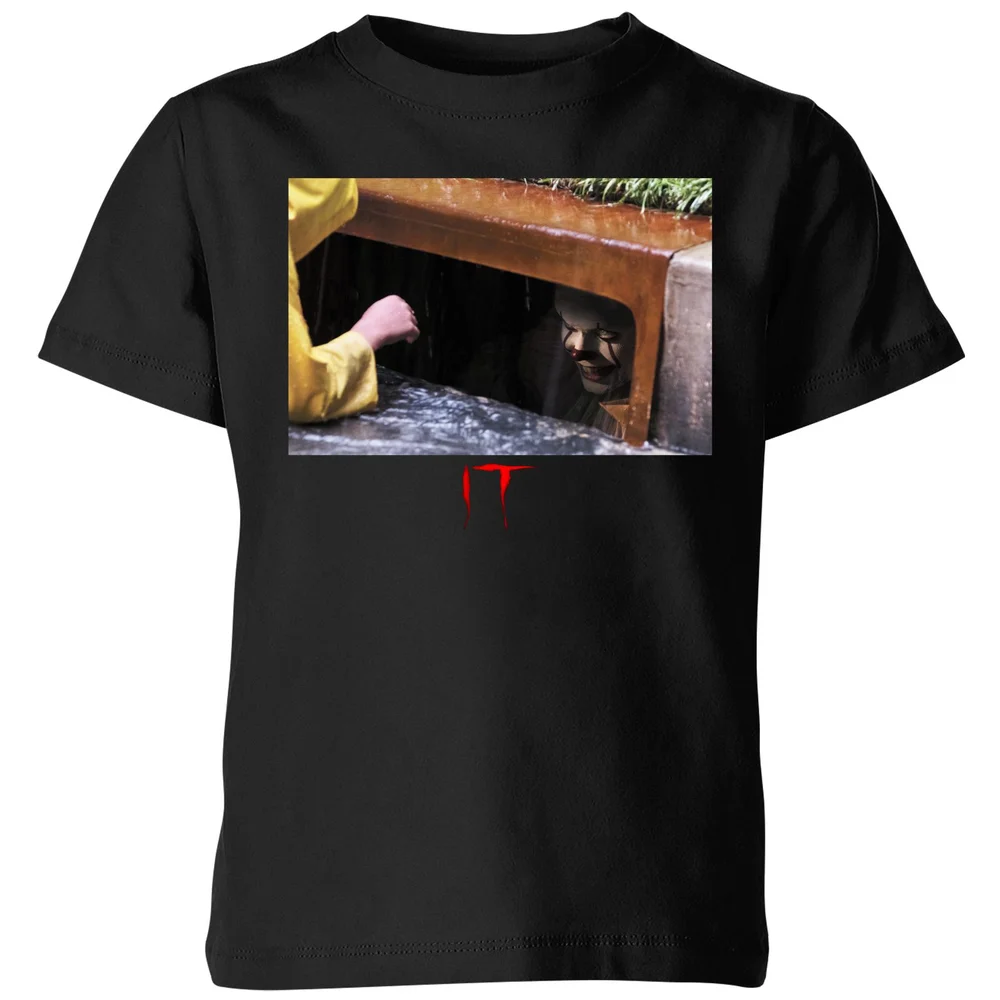 IT Chapter 1 (2017) Pennywise Kids' T-Shirt - Black - 3-4 Years Image 1