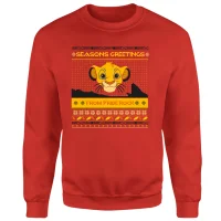 Disney Pride Rock Christmas Jumper - Red - undefined undefined