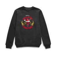 Stranger Things Have A Hellfire Christmas Christmas Jumper - Black