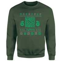 Harry Potter Slytherin Christmas Christmas Jumper - Green - undefined undefined
