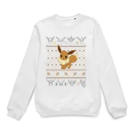Pokemon Eevee Christmas Jumper - White - undefined undefined