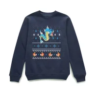 Pokemon Gyarados Christmas Jumper - Navy - undefined undefined