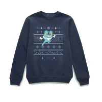 Pokemon Froakie Christmas Christmas Jumper - Navy - undefined undefined