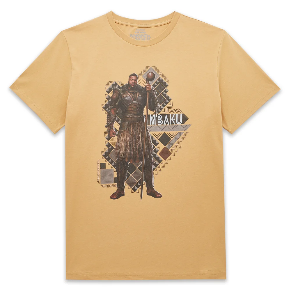 Wakanda Forever M'Baku Men's T-Shirt - Tan - S Image 1