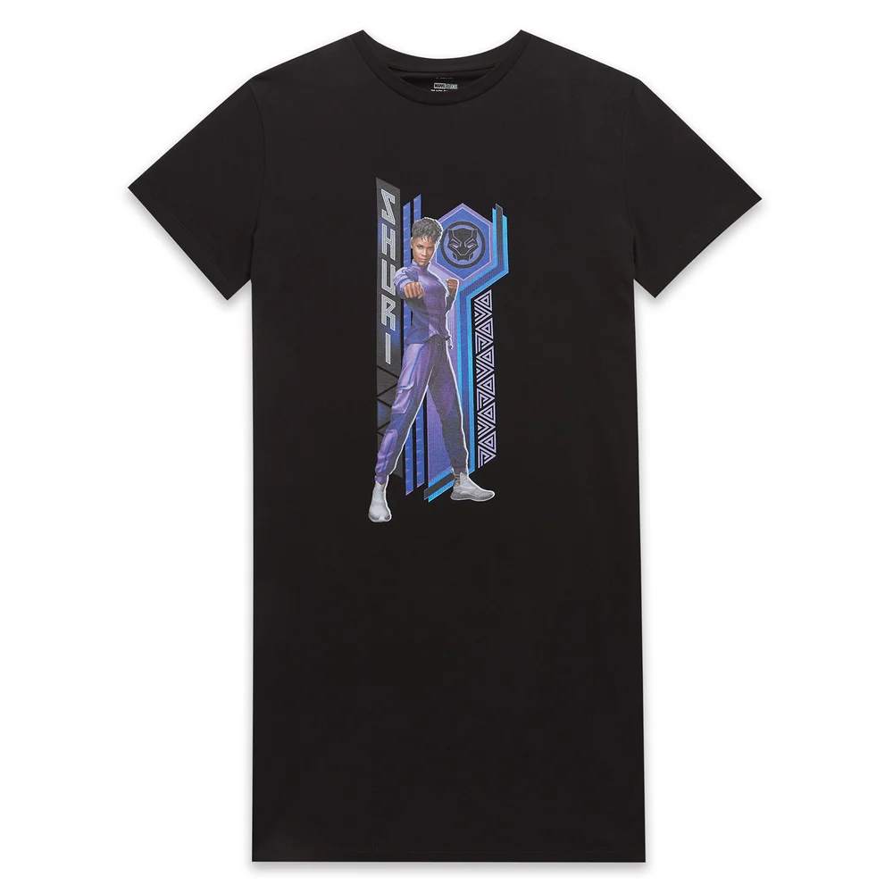 Wakanda Forever Shuri Women's T-Shirt Dress - Black - L Image 1