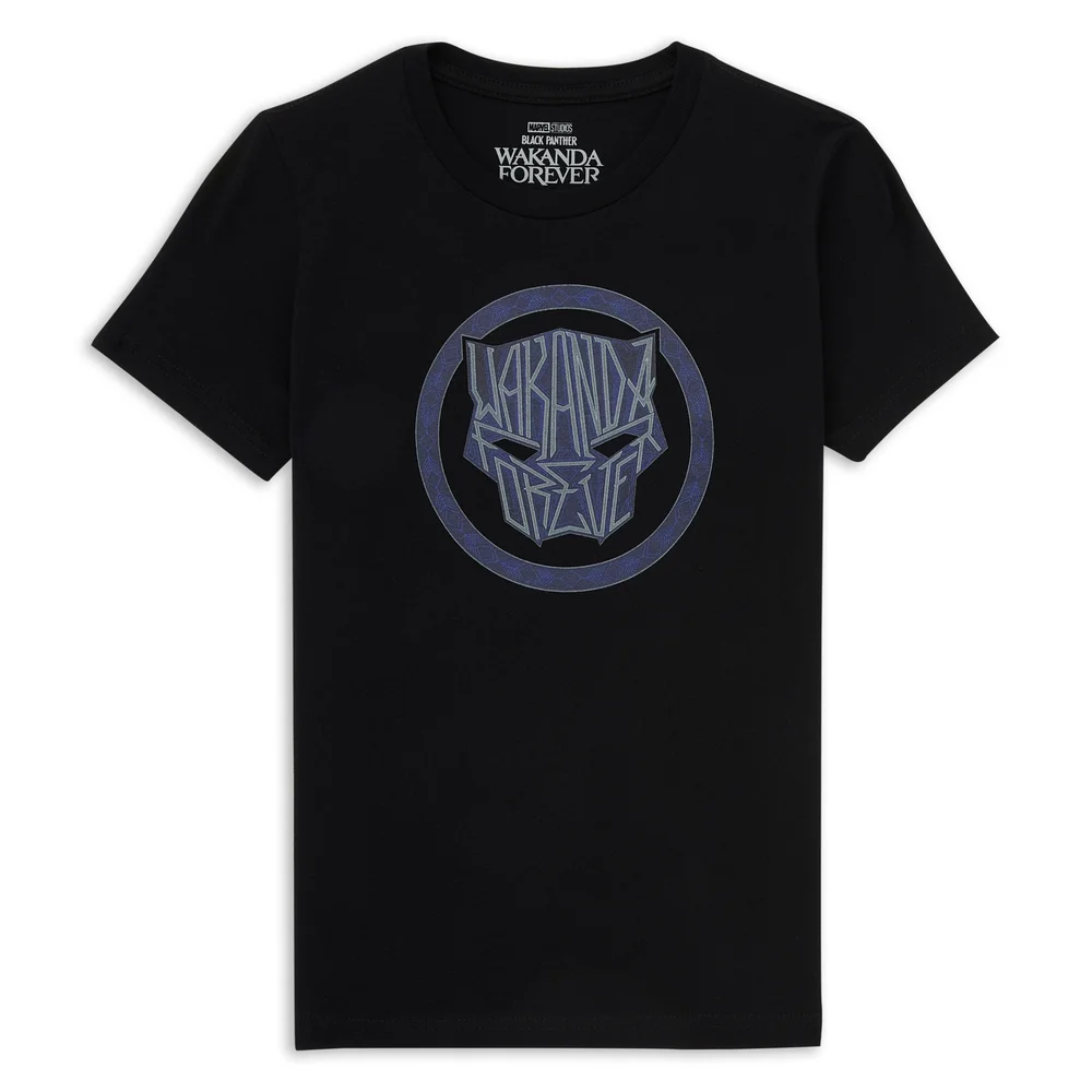 Wakanda Forever Emblem Kids' T-Shirt - Black - 3-4 Years Image 1