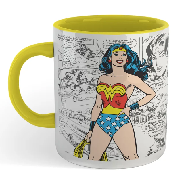 Wonder Woman Comic Mug - Yellow