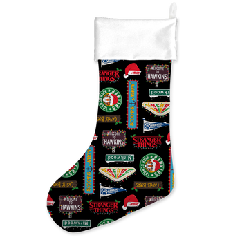 Stranger Things Hawkins Christmas Stocking