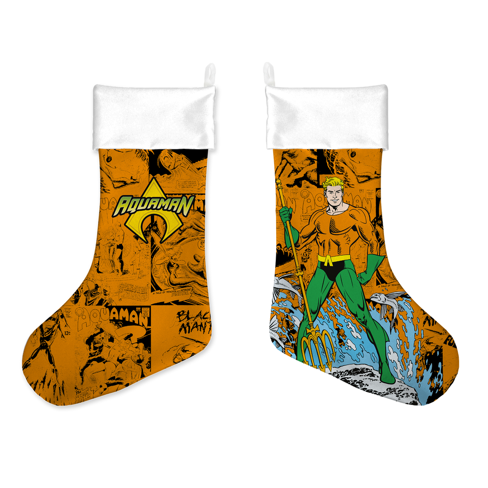 Aquaman Comic Christmas Stocking Image 1