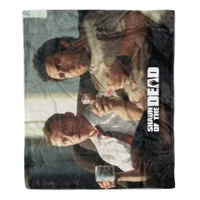 Shaun of the Dead Crisis Worsens Fleece Blanket - undefined undefined