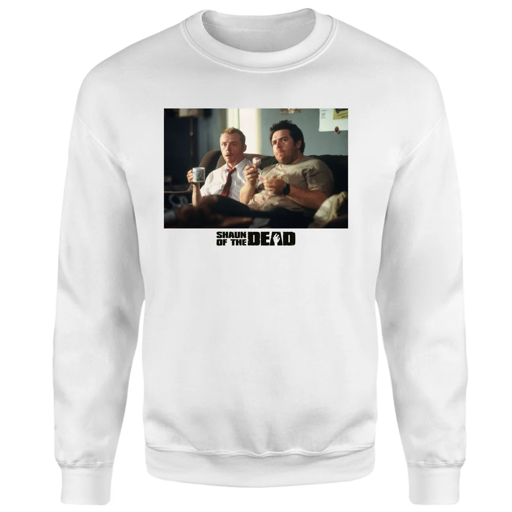 Shaun of the Dead Crisis Worsens Sweatshirt - White - M Image 1