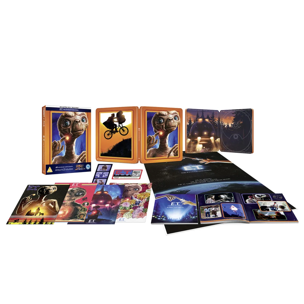 E.T. The Extra-Terrestrial 40th Anniversary Limited Edition Zavvi Exclusive 4K Ultra HD Steelbook Set (includes Blu-ray) Image 1
