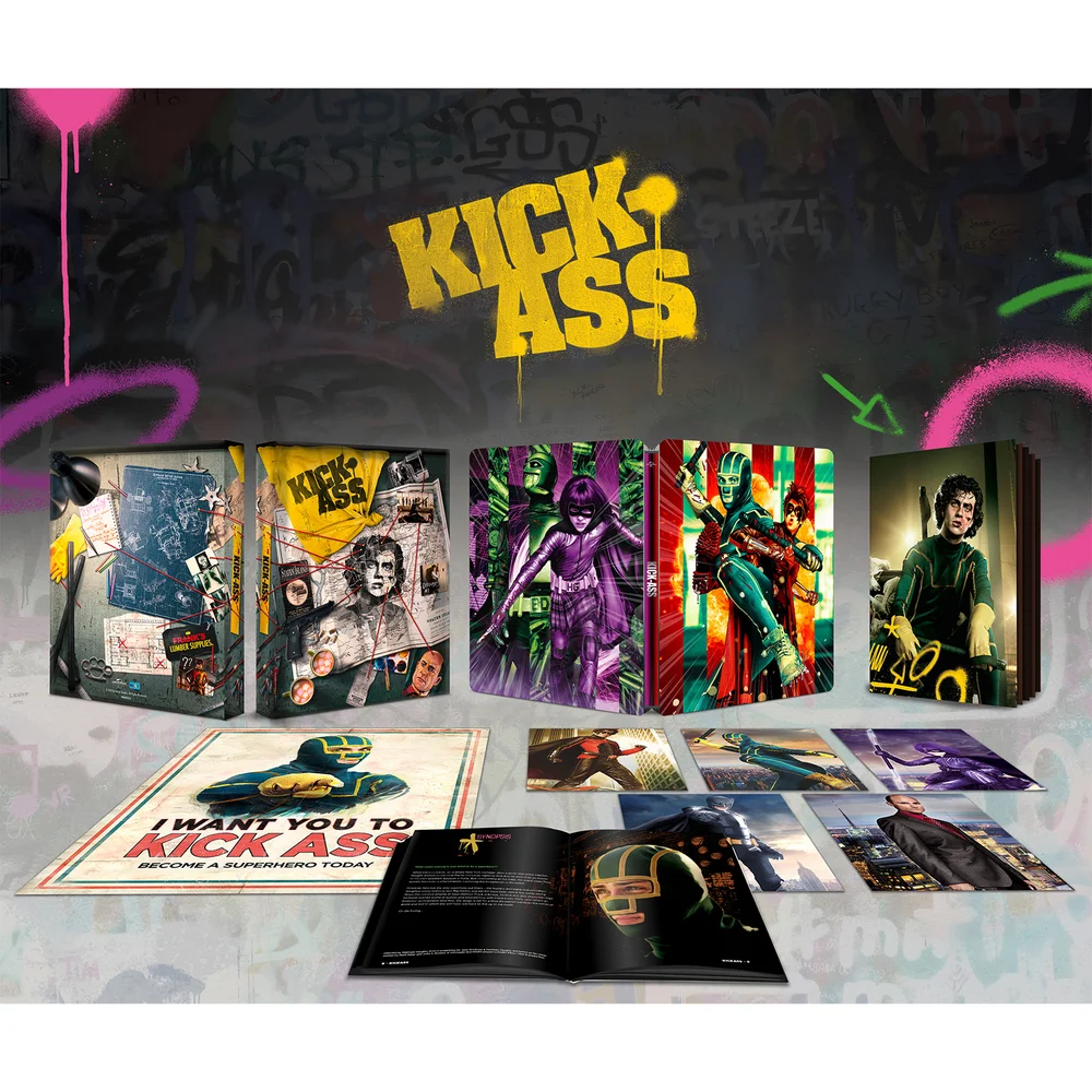 Kick Ass Zavvi Exclusive Collectors Edition 4k Ultra HD Steelbook (includes Blu-ray) Image 1