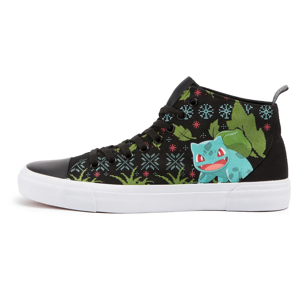 Pokémon Winter Bulbasaur High Top - Black - UK 3 / EU 35.5 / US Men's 3.5 / Women's 5 Image 1