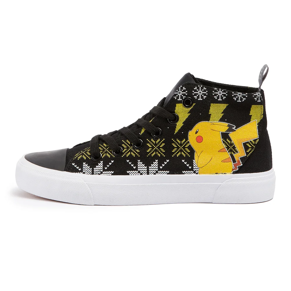 Akedo x Pokémon Pikachu Winter Kids' High Top - Black - UK Kids 10 / EU28 Image 1