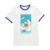 Pokémon Quaxly Unisex Ringer T-Shirt - White/Navy