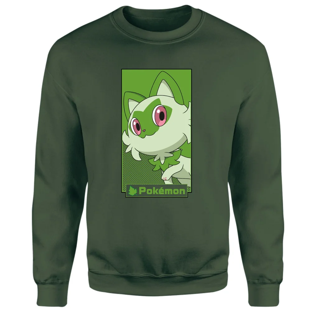 Pokémon Sprigatito Sweatshirt - Green - S Image 1