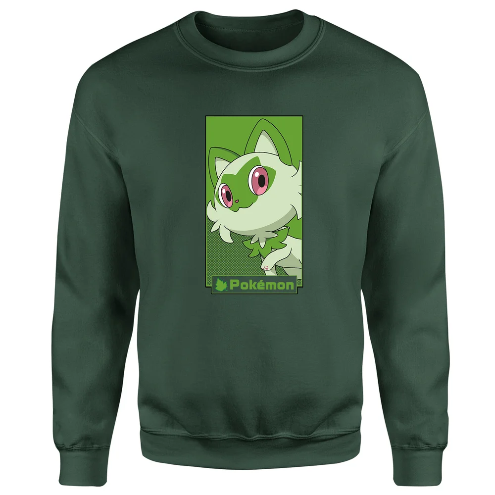Pokémon Sprigatito Kids' Sweatshirt - Green - 3-4 Years Image 1