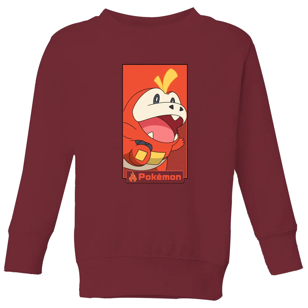 Pokémon Fuecoco Kids' Sweatshirt - Burgundy - 5-6 Years Image 1