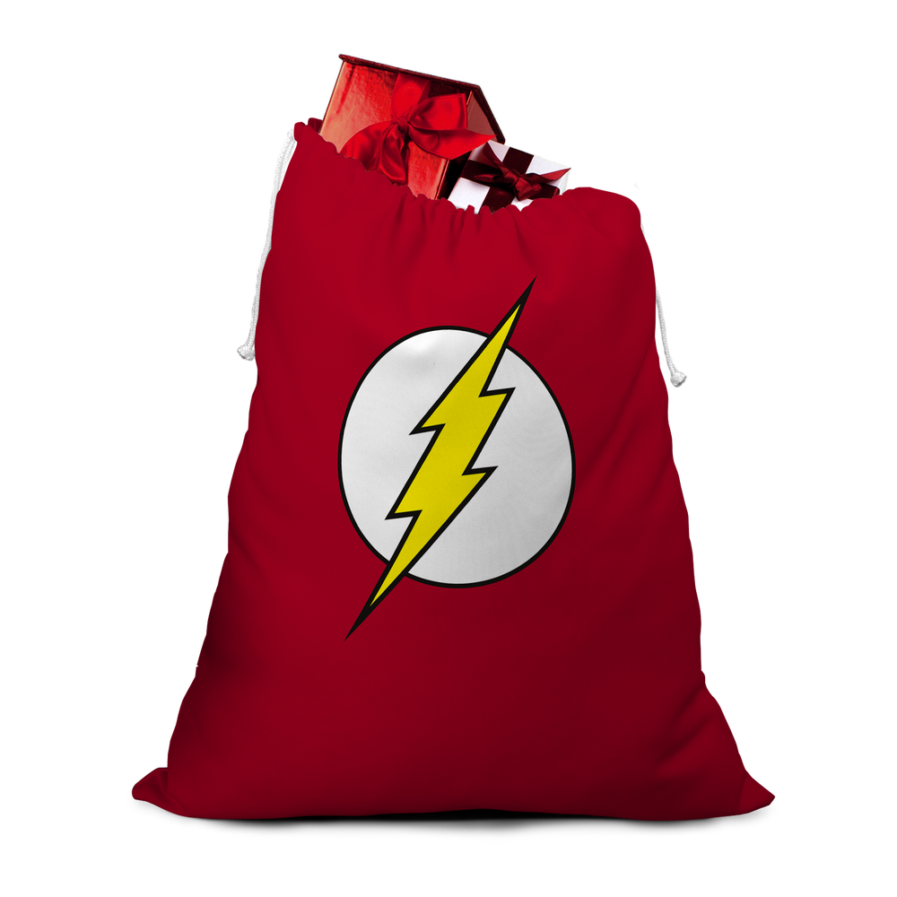 The Flash Logo Christmas Santa Sack Image 1