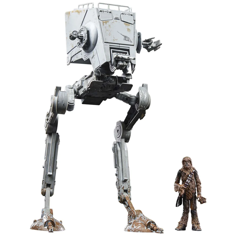 Hasbro Star Wars The Vintage Collection AT-ST & Chewbacca Vehicle & Action Figure Image 1