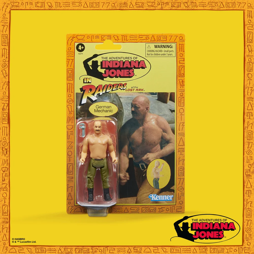 Indiana Jones Retro Collection German Mechanic Action Figure (3.75”) Image 1