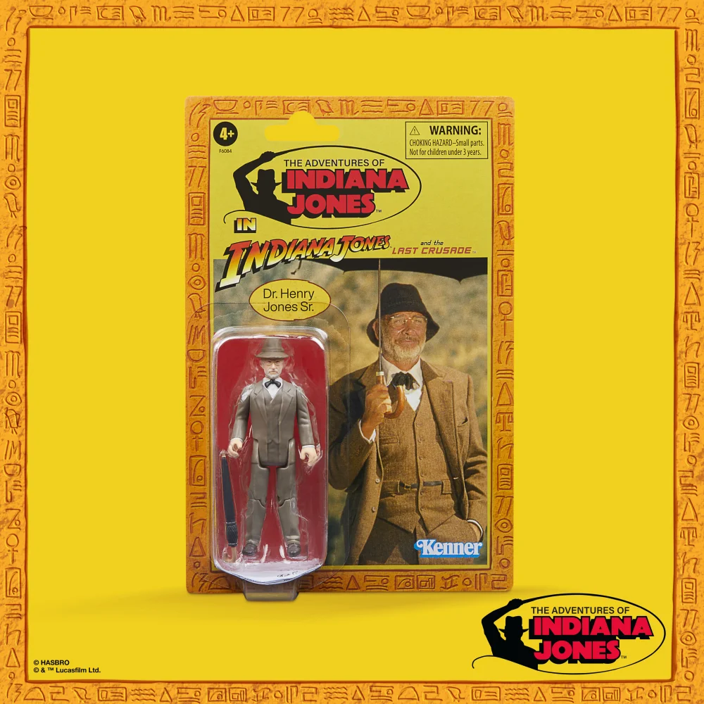 Indiana Jones Retro Collection Dr. Henry Jones Action Figure (3.75”) Image 1