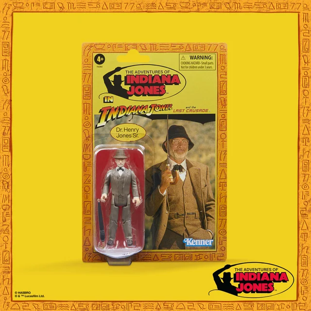 Indiana Jones Retro Collection Dr. Henry Jones Action Figure (3.75”)