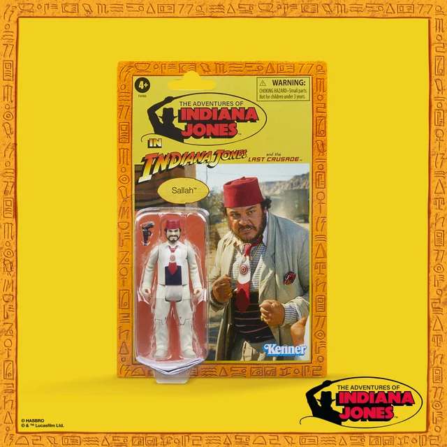 Indiana Jones Retro Collection Sallah Action Figure (3.75”)