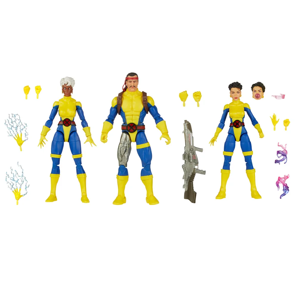 Hasbro Marvel Legends Series: Marvel’s Forge, Storm, & Jubilee X-Men Action Figures Image 1