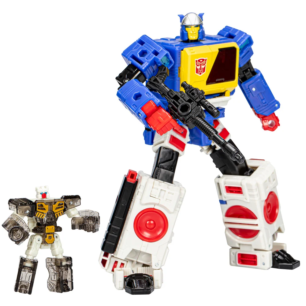 Hasbro Transformers Legacy Evolution Voyager Twincast and Autobot Rewind Converting Action Figures Image 1