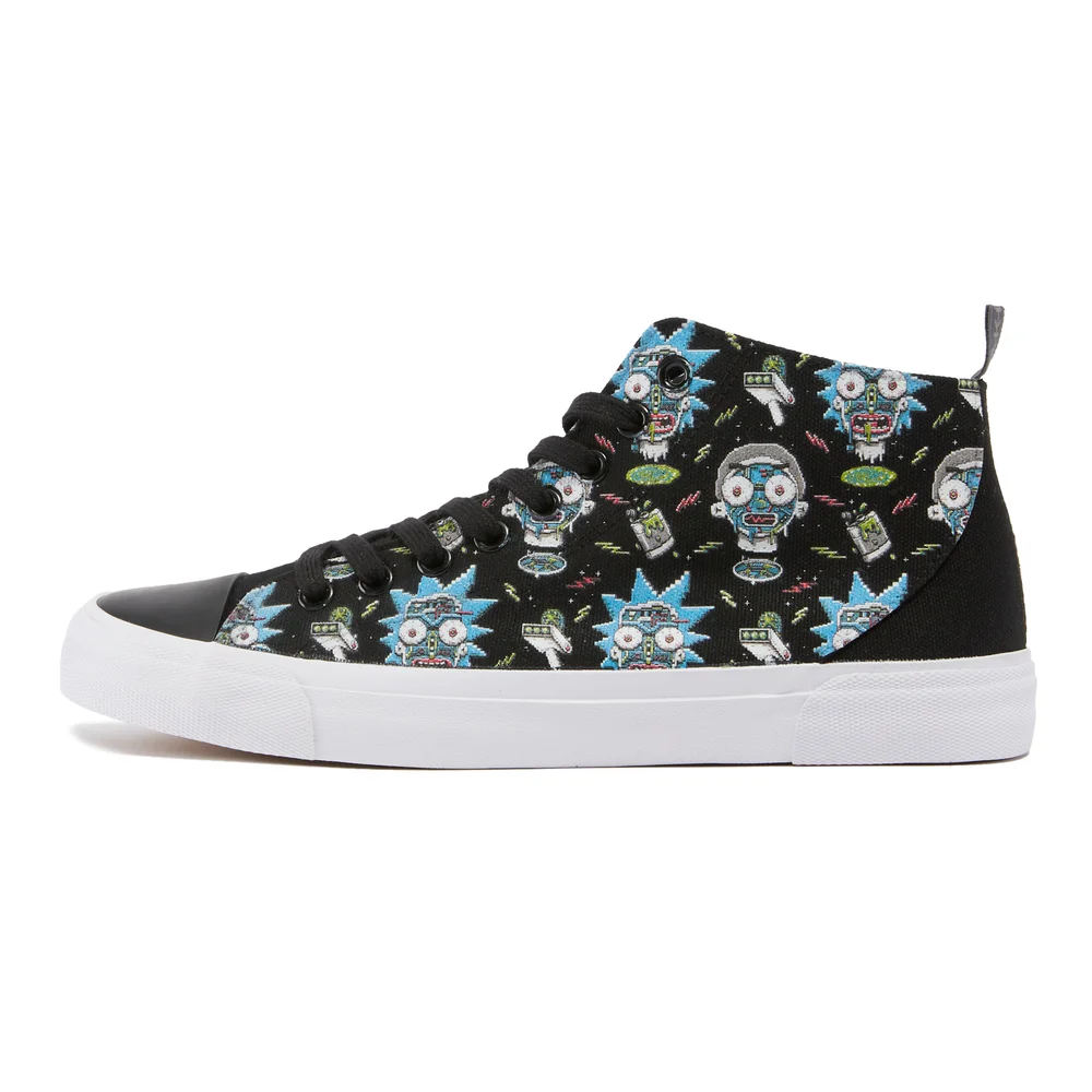 Akedo x Rick and Morty Pixelverse High Top - Black - UK 10 / EU 44.5 / US Men's 10.5 / US Women's 12 Image 1