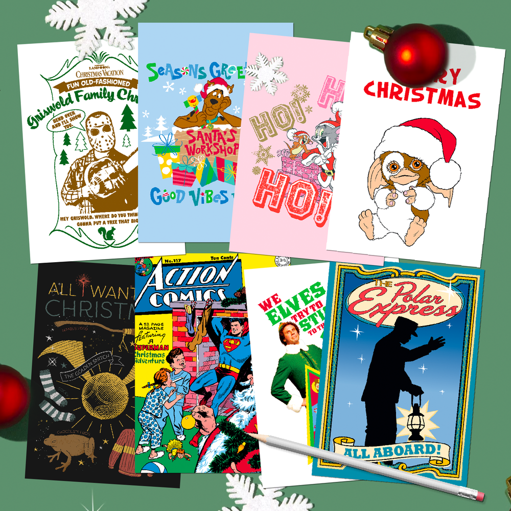 Mixed Christmas Greeting Cards 8-Pack Option 1 Image 1