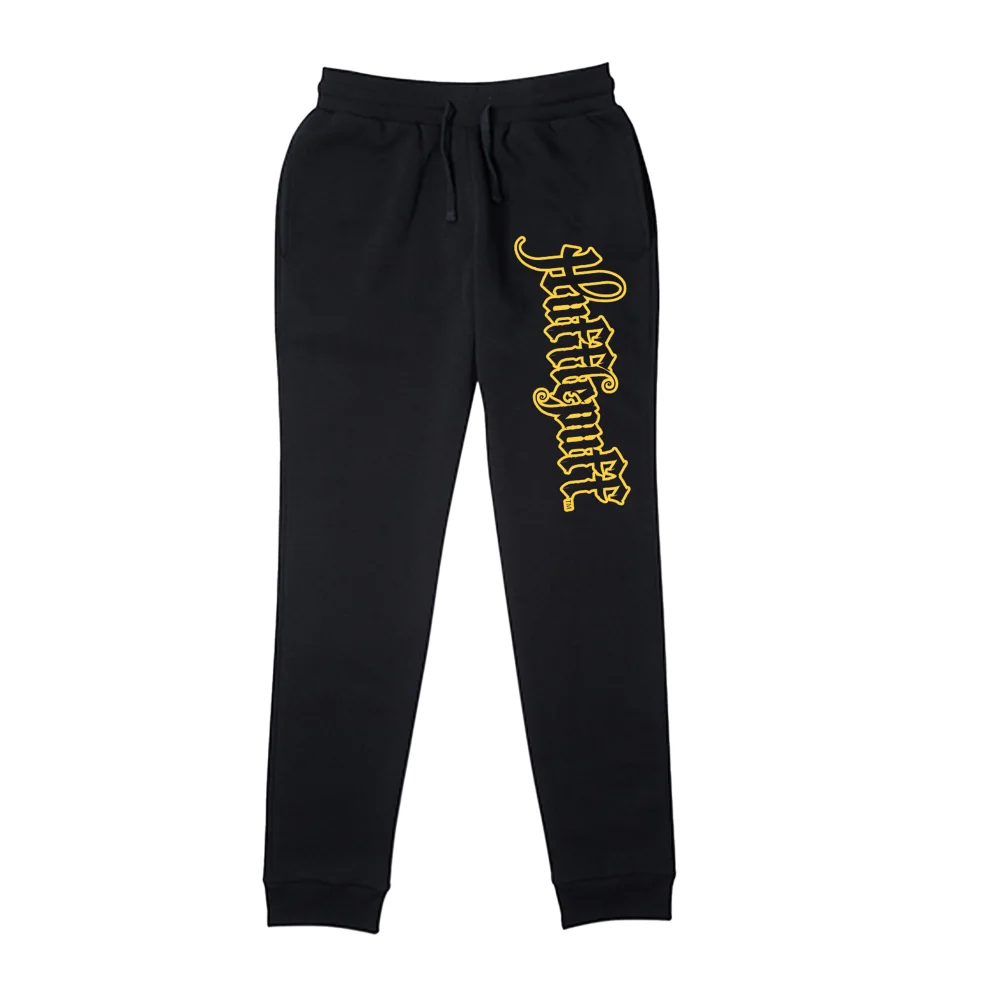 Harry Potter Hufflepuff Script Joggers - Black - S Image 1