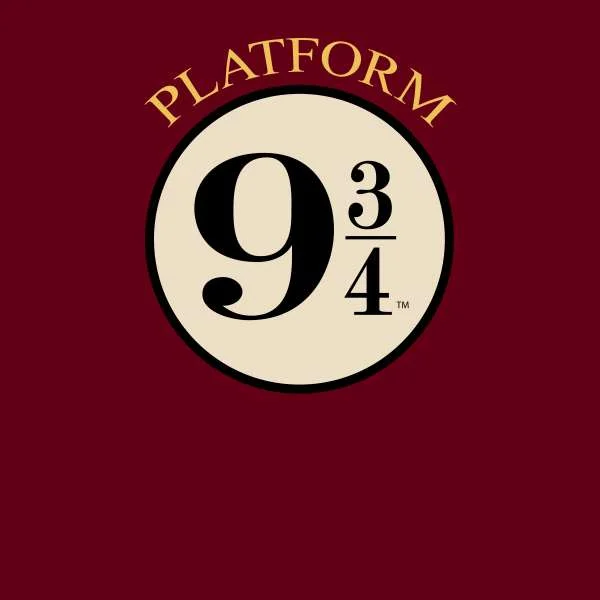 Harry Potter Platform 9 3/4 T-Shirt - Burgundy