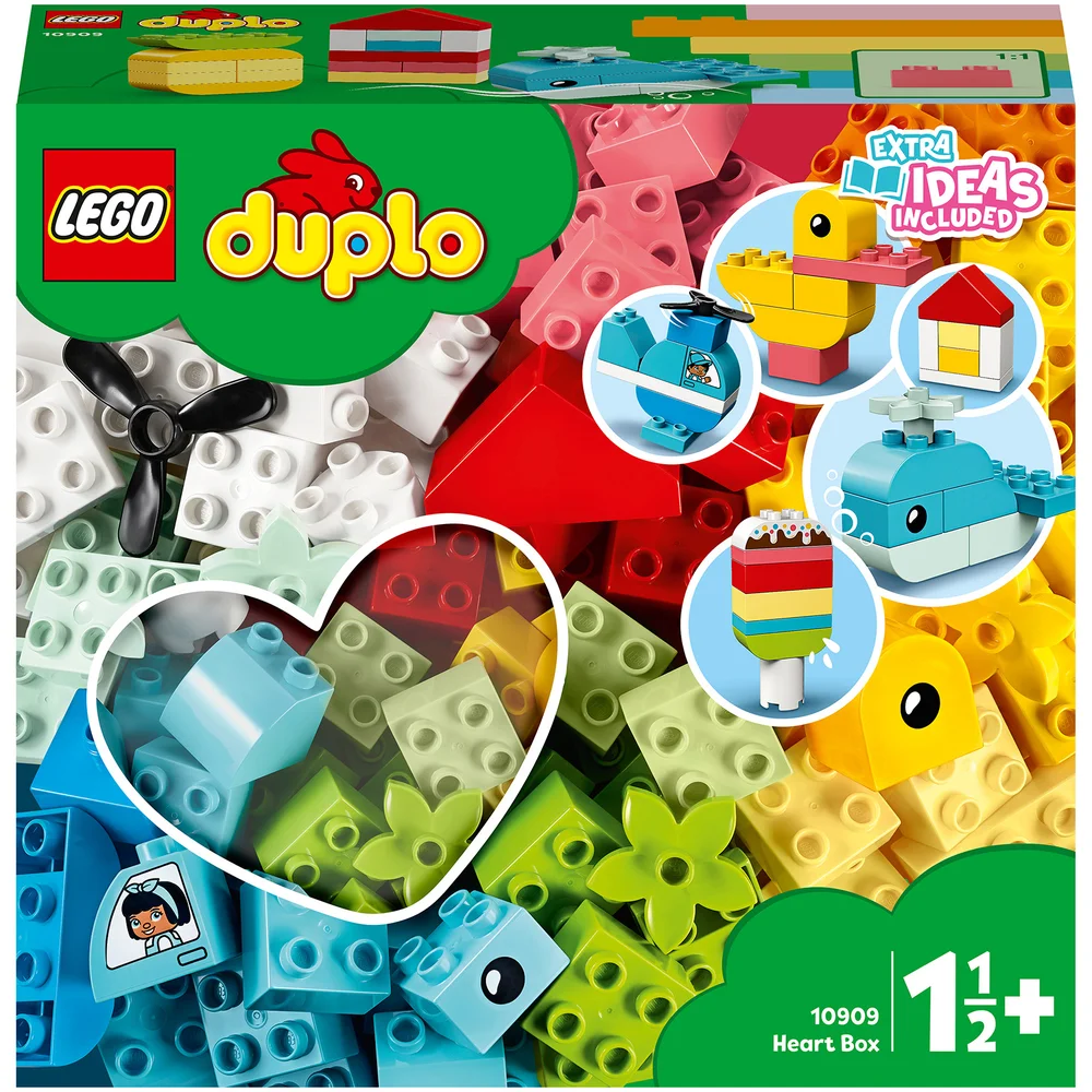 LEGO DUPLO Classic:: Heart Box Bricks Toy for Toddlers (10909) Image 1