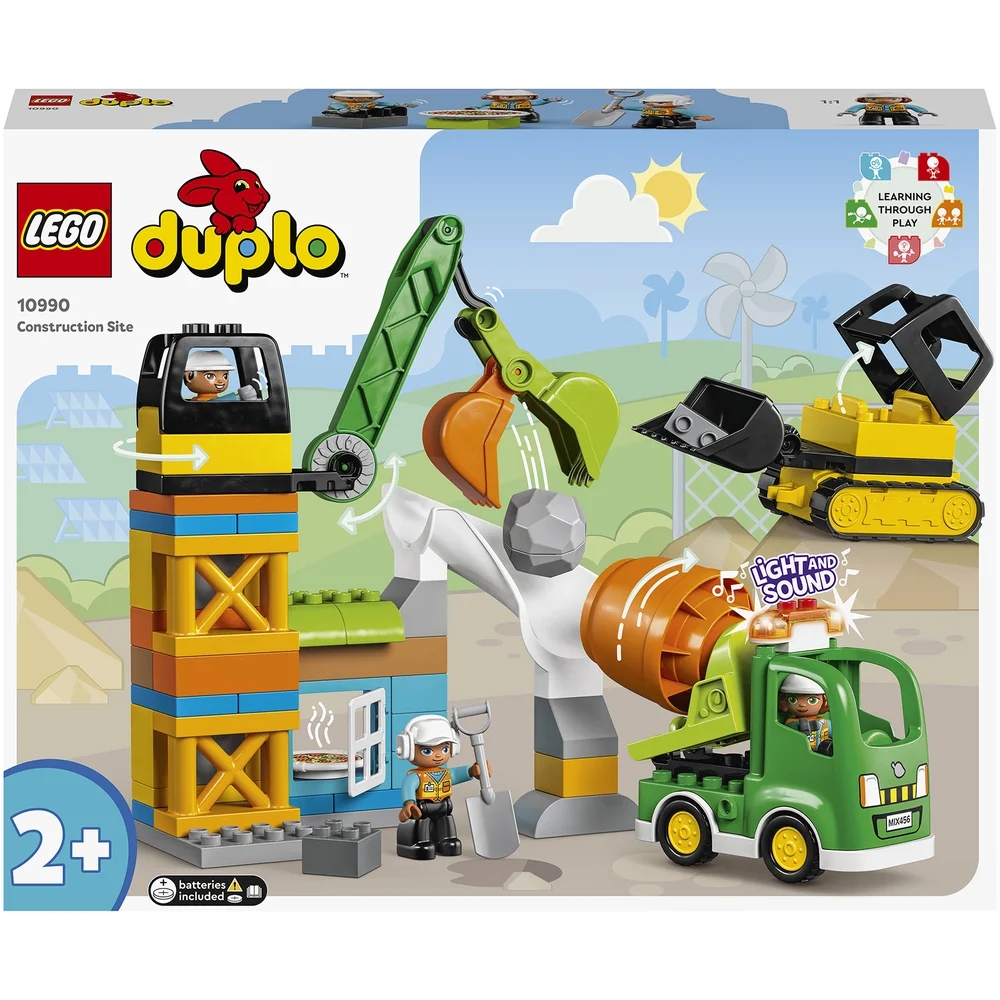 LEGO DUPLO Town: Construction Site Set with Toy Crane (10990) Image 1