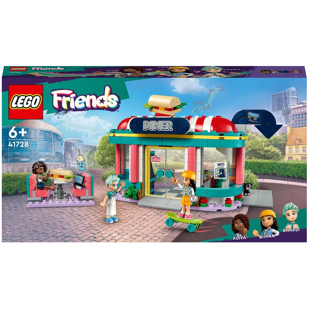 LEGO Friends: Heartlake Downtown Diner Restaurant Set (41728) Image 1