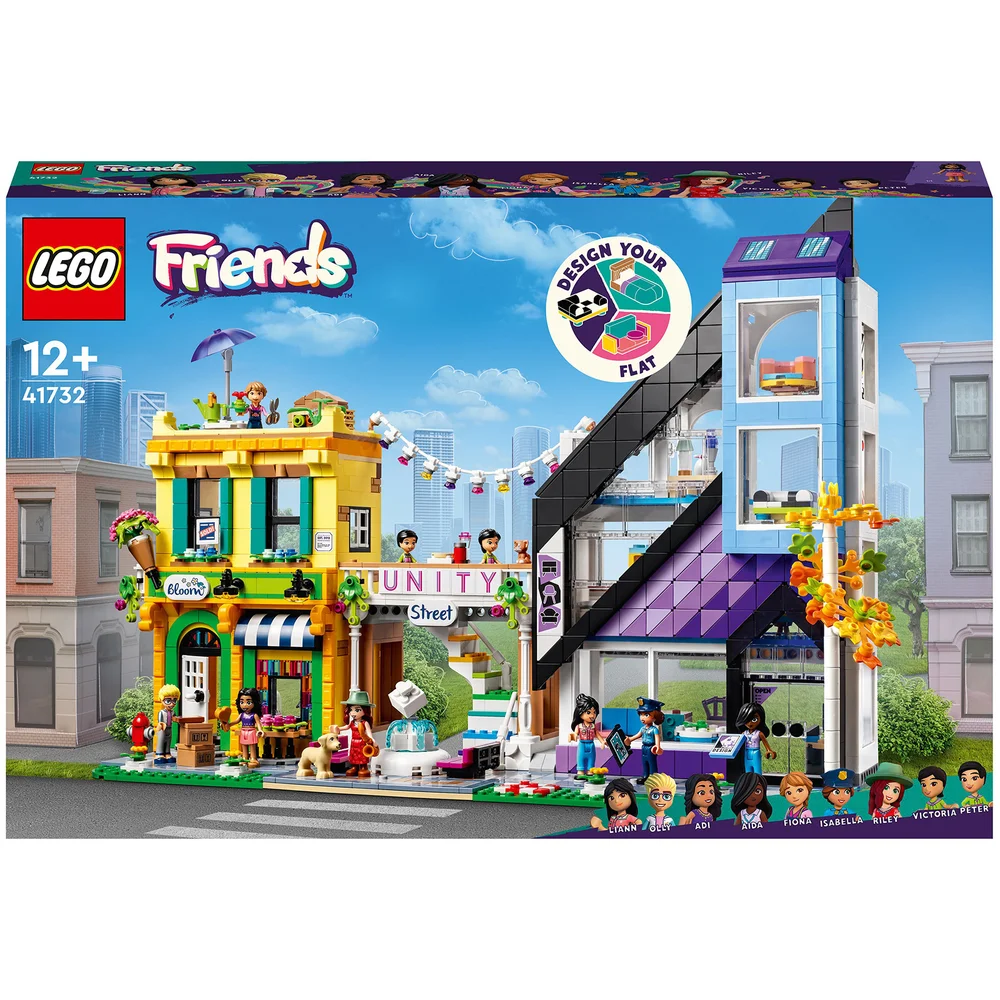 LEGO Friends: Downtown Flower and Design Stores Set (41732) Image 1