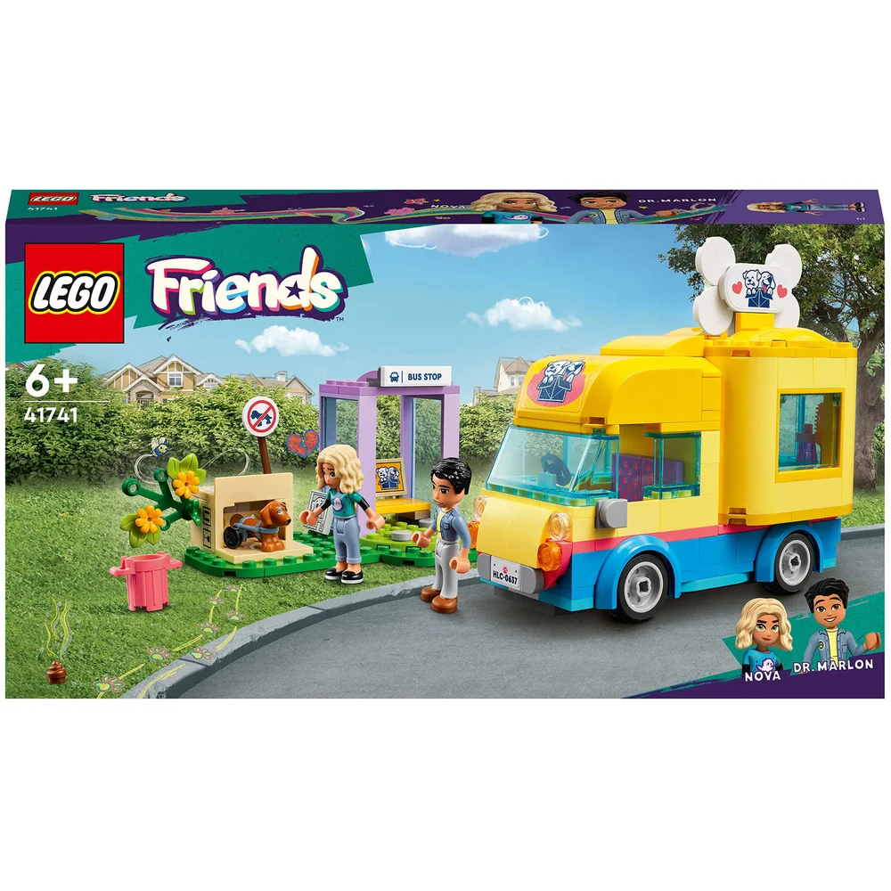 LEGO Friends: Dog Rescue Van Pet Puppy Animal Playset (41741) Image 1