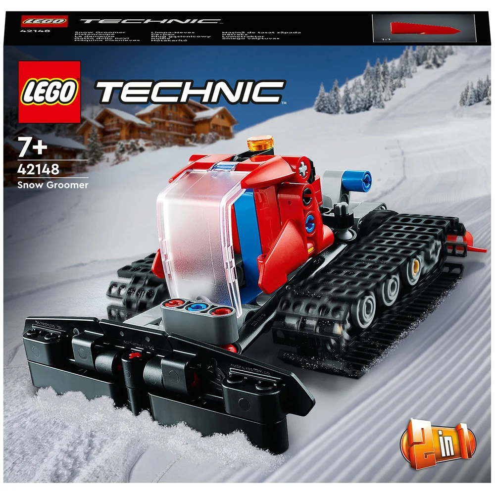 LEGO Technic: Snow Groomer 2in1 Vehicle Snowmobile Set (42148) Image 1