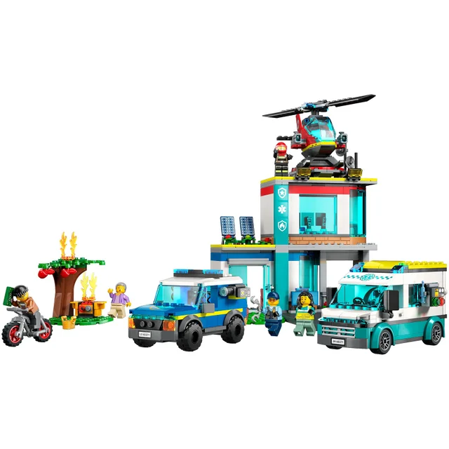 LEGO City: Police Emergency Vehicles HQ Building Set (60371)